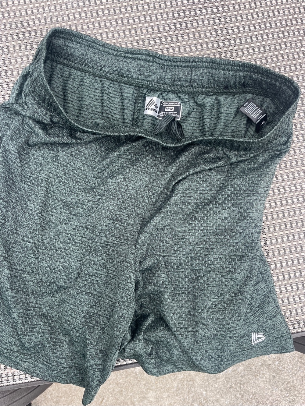 RBX Men's Athletic Shorts - Forest Green Heather